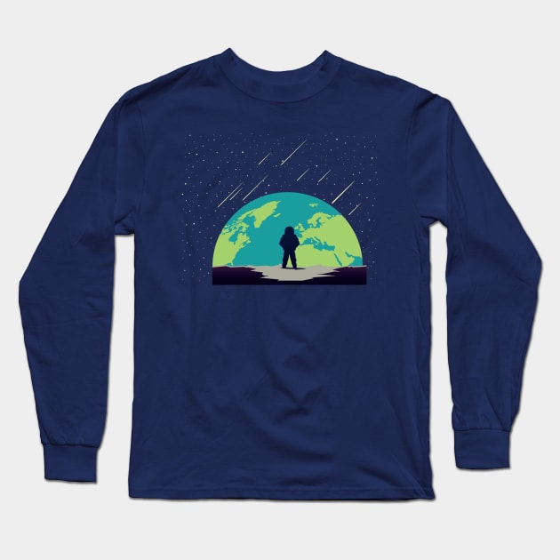 Rocket Man | Space Long Sleeve T-Shirt by CleverboyDsgns